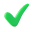 Green checkmark