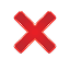 Red not supported icon